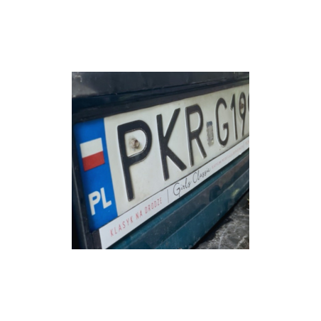 Komplet ramek na tablicę rejestracyjna - KLASYK NA DRODZE