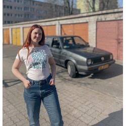 koszulka Girls Classic Moto "Sama robię przy swoim aucie"